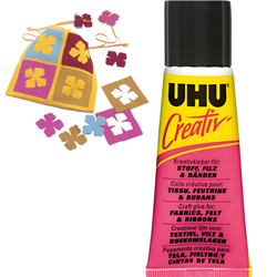 UHU CREATIV FABRIC GLUE - FLEXIBLE & WASH RESISTANT 38ml 47265