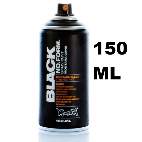 Montana BLACK Fluorescent Spray Paint 400ml 