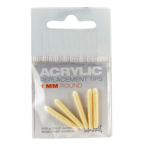 MONTANA ACRYLIC MARKER NIBS 1MM ROUND PACK OF 5 