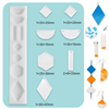SILICONE MOLD FOR PENDANTS GEOMETRIC SHAPES RD500746
