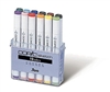 COPIC SKETCH MARKER SET - 12PC BASIC COLORS CMSB12