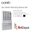 COPIC SKETCH MARKER SET - 6PC BLENDING BASICS CMSBLENDING
