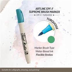 ARTLINE SUPREME BRUSH MARKER TURQUOISE 5T