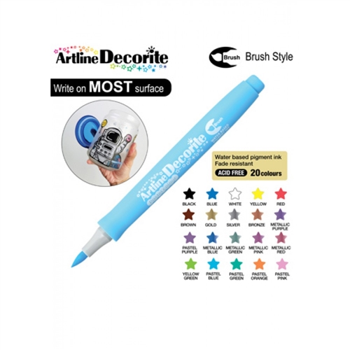 Artle Artist Markers, 48 Colors - Brightly Colored Markers for Calligraphy,  Journaling, Lettering, Kids and Adult Coloring Books and More, Comes with