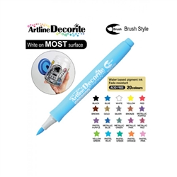 BRUSH PEN ARTLINE DECORITE PASTEL BLUE 3C