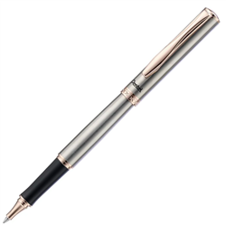 GEL PEN PENTEL STERLING ENERGEL PREMIUM SILVER-ROSE GOLD  0.7mm- BLACK ink K600PG-LR7AE