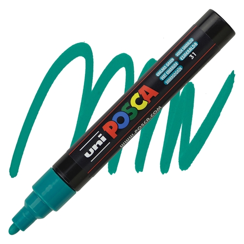 UNI-BALL POSCA MARKER PEN PC-5M EMERALD GREEN Single Pen 
