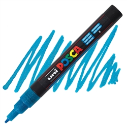 ACRYLIC MARKER POSCA PC-3M FINE GLITTER LIGHT BLUE PX197970000