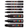 POSCA ACRYLIC PAINT MARKER SET ALL SIZES - SET 8 ALL BLACK PX302950000