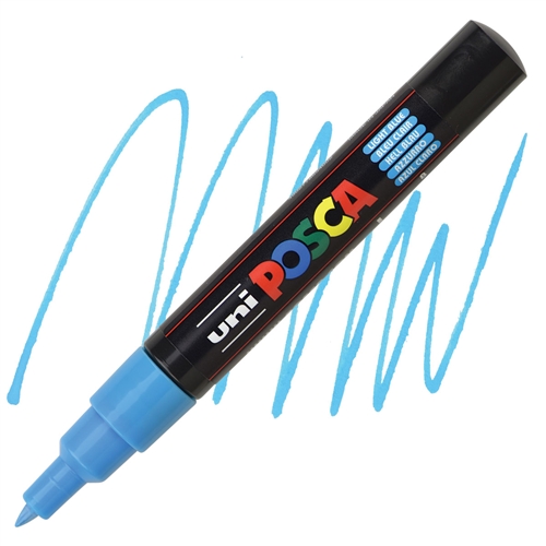 Uni : Posca Marker : PC-1M : Extra-Fine Pin Tip : 0.7mm : Assorted Colors Set of 22