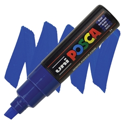 ACRYLIC MARKER POSCA PC-8K BROAD CHISEL BLUE PX148866000