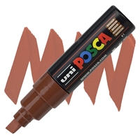 ACRYLIC MARKER POSCA PC-8K BROAD CHISEL BROWN PX148916000