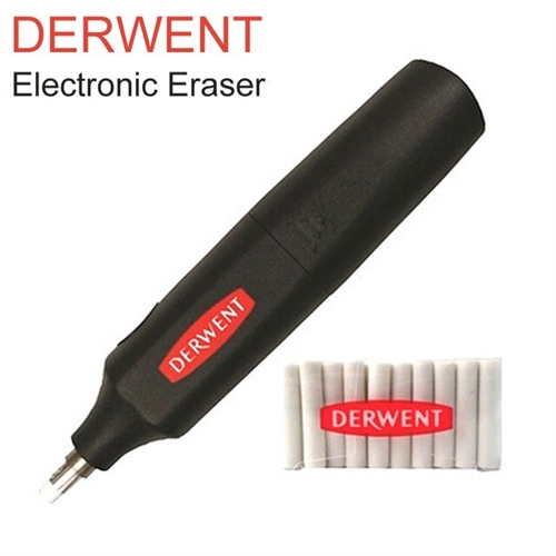  Derwent Battery Operated Eraser, Artist Tool, Drawing, Art  Supplies (2301931), Black (Pack of 2) : Office Products