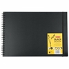 HARDBOUND SKETCHBOOK DERWENT 11.69x16.54 inches A3 BLACK PAPER 40sheets DE2300381