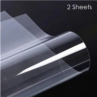 PLASTIC SHEET 8.5x11INCHES 0.015 inches THICK 2 PACK KS1308