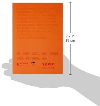 WATERCOLOR PAD YUPO 11x14 inches WHITE SYNTHETIC PAPER 10 Sheets LP197WH1114