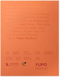 WATERCOLOR PAD YUPO 9x12 inches WHITE SYNTHETIC PAPER 10 Sheets LP197WH912
