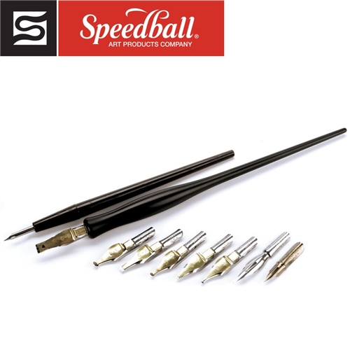 Speedball Standard Point Dip Pen Nibs - Set of 2, #103 and #104