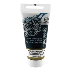 BLOCK PRINT INK 37ml GOLD WATERSOLUBLE 003413