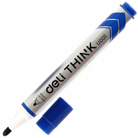 WHITEBOARD MARKER DELI ROUND BLUE EU00130