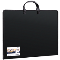DELI ART PORTFOLIO BLACK PLASTIC 13.8x17.3 inches (35x44cm) 72706