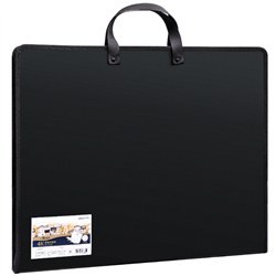 DELI ART PORTFOLIO BLACK PLASTIC 13.8x17.3 inches (35x44cm) 72706