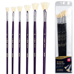 BRUSH SET 6 FAN DELI 73896
