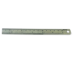 RULER STAINLESS STEEL 15cm HARDENED METACOLOR 0161