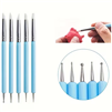 MODELING CLAY TOOL SET 5 METAL STYLUS & SILICON TIPS MOTARRO 11353-MP219