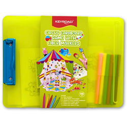 CIRCUS CARDBOARD GAME WITH MARKERS KEYROAD KR973319