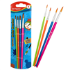 BRUSH SET 4 ROUNDS PLASTIC HANDLE KEYROAD KR972032