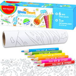 KEYROAD KIDS MINI COLORING ROLL SET ASTRONAUT KR972713