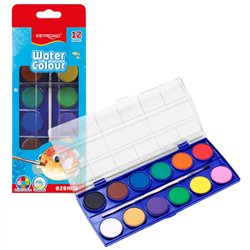 WATERCOLOR SET 12 COLORS KEYROAD KR972884