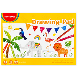 KEYROAD DRAWING PAD A4 8.5x11 inches 16 SHEETS KR972895