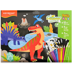 KEYROAD FOIL & NEON DRAWING SET DINOSAURS KR973012