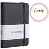 MINI NOTEBOOK LINED DELI 2.95x4.33 inches 96 sheets A7 GREY 22235-N