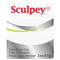SCULPEY III CLAY WHITE 2OZ SY001