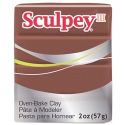 SCULPEY III  CHOCOLATE  POLYMER CLAY 2 onz- 57 grams SY053-disc