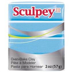 SCULPEY III  LIGHT BLUE PEARL  POLYMER CLAY 2 onz- 57 grams SY1103-disc
