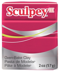 SCULPEY III  DEEP RED PEARL  POLYMER CLAY 2 onz- 57 grams SY1140-disc