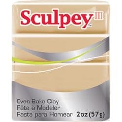 SCULPEY III  TAN  POLYMER CLAY 2 onz- 57 grams SY301-disc