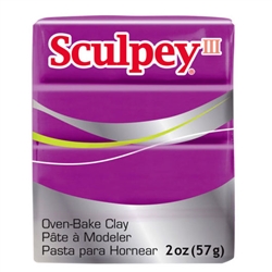 SCULPEY III  VIOLET  POLYMER CLAY 2 onz- 57 grams SY515-disc
