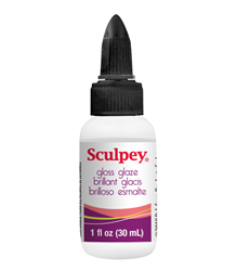 SCULPEY GLAZE GLOSS POLYMER CLAY VARNISH 1 onz SYASG33G