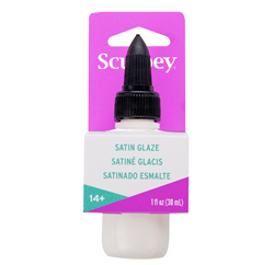 SCULPEY GLAZE SATIN POLYMER CLAY VARNISH 1 onz SYASG33M