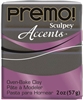 PREMO 2 onz GRAPHITE PEARL METALLIC- SCULPEY CLAY SYP5120