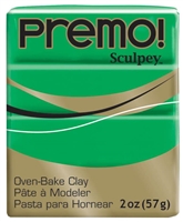 PREMO 2OZ GREEN - SCULPEY CLAY SYP5323