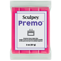 PREMO 2 onz FLOURESCENT PINK - SCULPEY CLAY SYPE025503