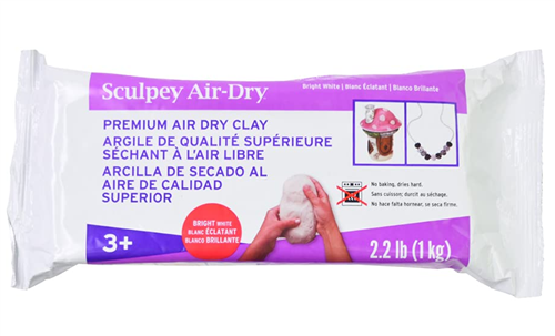 Air Hardening Modeling Clay white, 2.2 lb.