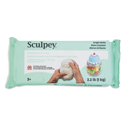 SCULPEY AIR DRY CLAY 1000 grams - WHITE SYAD2222
