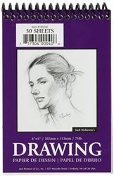 DRAWING PAD RICHESON 5x8 inches 30 sheets 75LB SPIRAL 100241